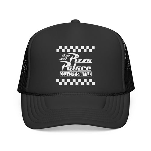 Pizza Palace Delivery Trucker Cap | Retro Checkerboard Logo