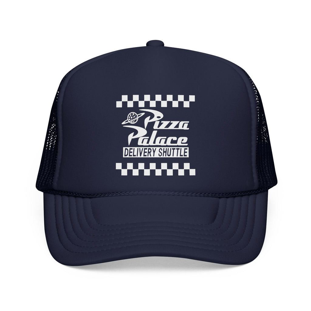 Pizza Palace Delivery Trucker Cap | Retro Checkerboard Logo